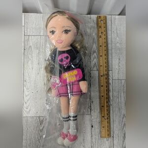 Ty Doll with Pink and Black Outfit